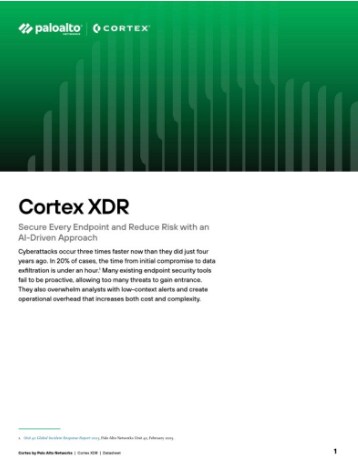 Cortex XDR datasheet