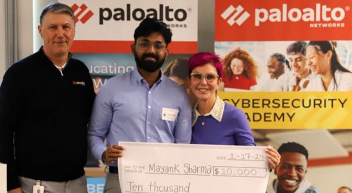 Mayank holding check