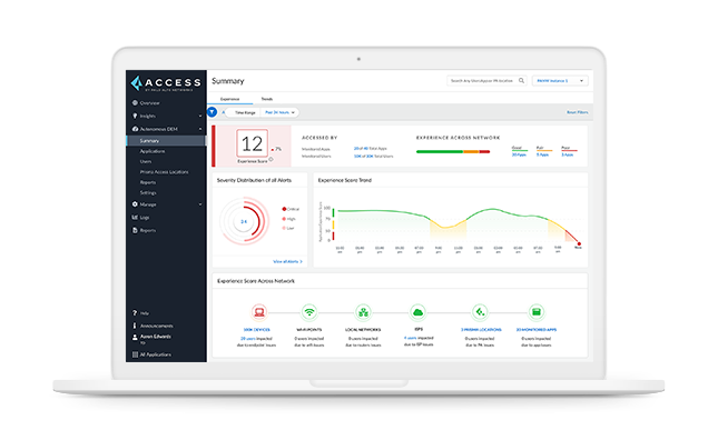 Prisma Access dashboard