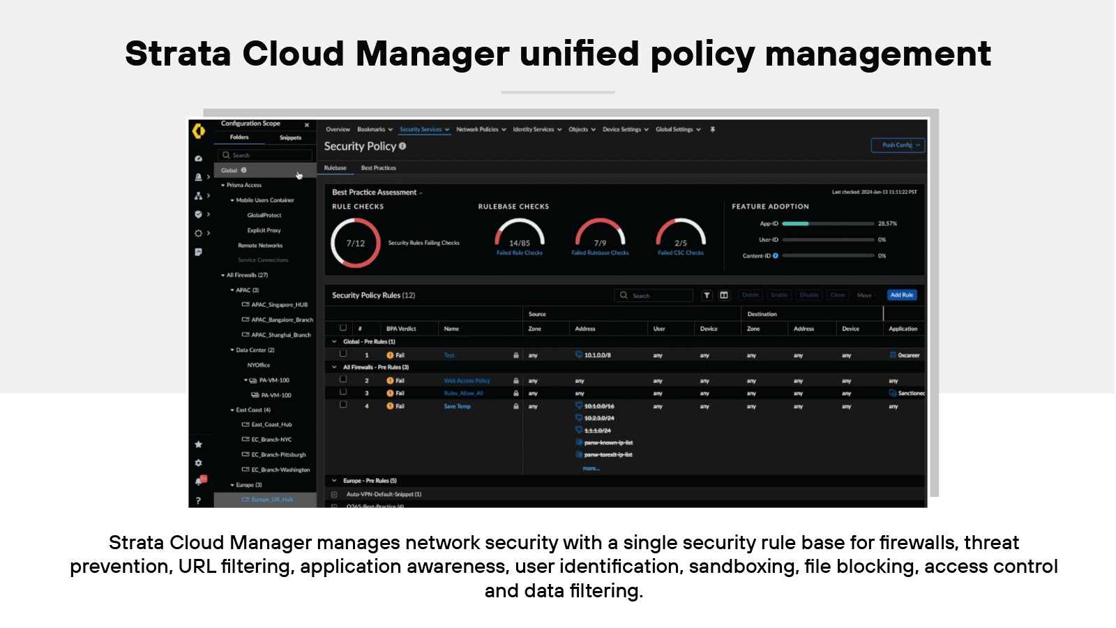 Strata Cloud Manager unified policy management