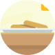 plate with 2 cookies on it