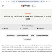Embracing the Future of Work with Innovations in Prisma SASE