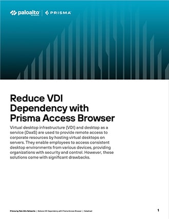 Reduce VDI Dependency with Prisma Browser