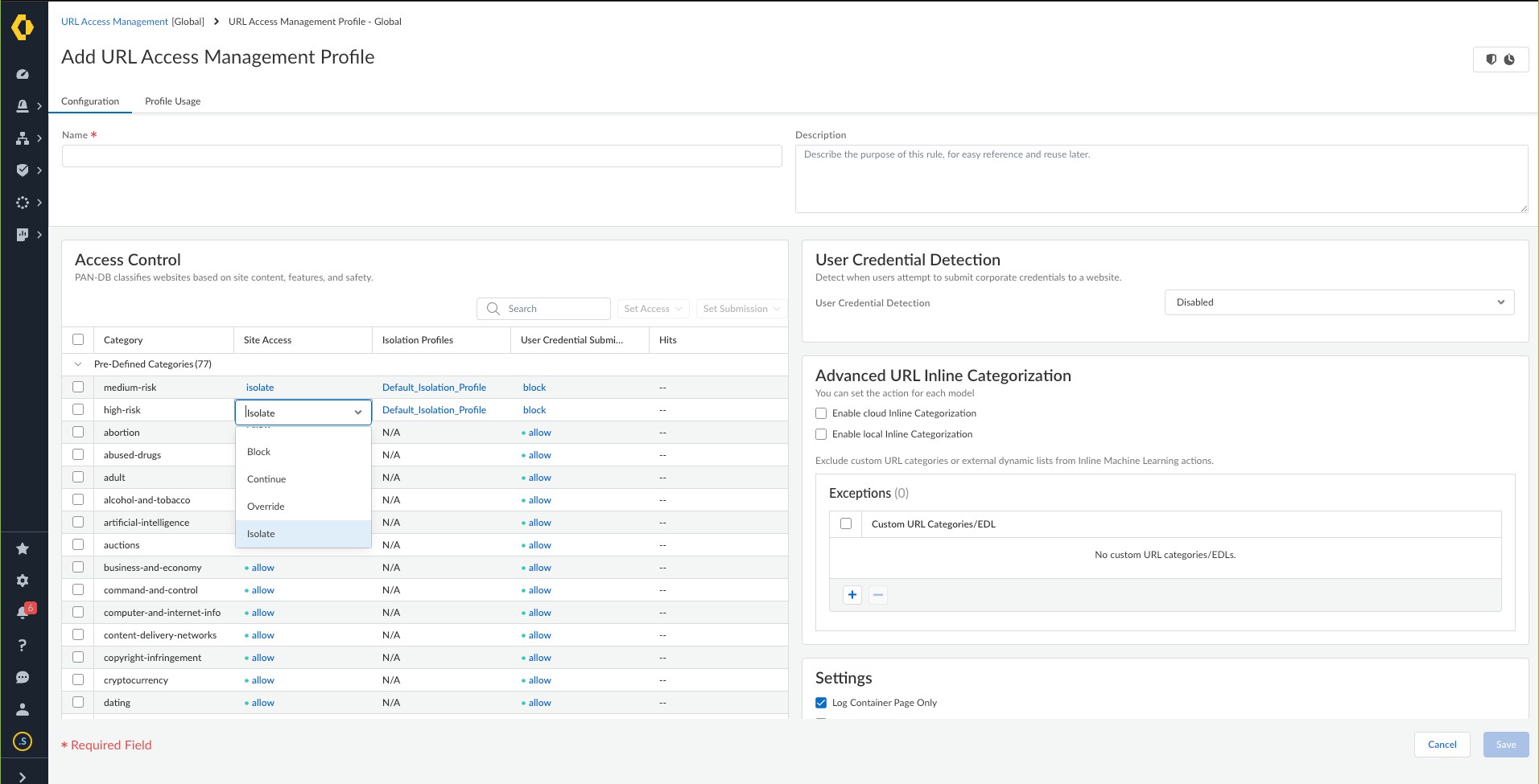 Remote Browser Isolation