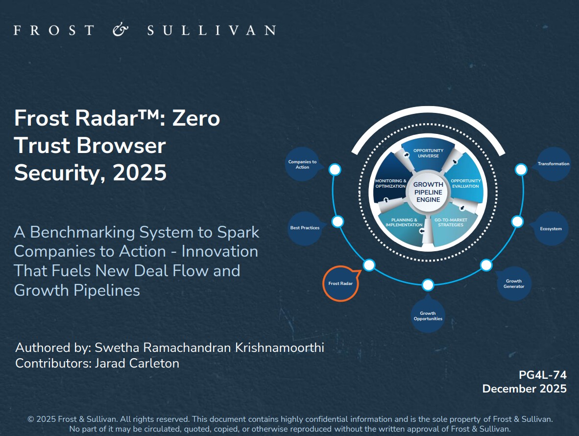 Frost Radar<sup>&trade;</sup>: Global Zero Trust Browser Security (ZTBS) Market 2025